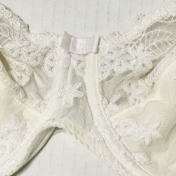 Prima Donna 38C Embroidered Unlined Underwire Support Bra 16-1880 White - Picture 5 of 11